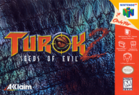 Turok 2 Seeds of Evil PAL Nintendo 64 PAL box art